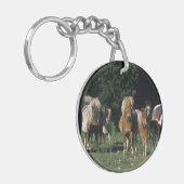 ミニチュア子馬のグループ キーホルダー (正面左)