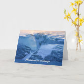 ミニチュア氷景観CC0718グリーティングカード カード (黄色い花)