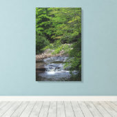 ミニチュア滝 キャンバスプリント (インサイチュ (ウッドフロア))