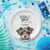 ミニチュア結婚シュナウザー ペーパープレート (パーティー)