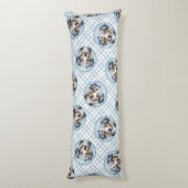 ミニチュア絵を描アメリカン・シェパードのMASドッグアート ボディピロー (裏面 (縦))