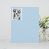 ミニチュア絵画アメリカン・シェパード – Dog Art (スタンド正面)