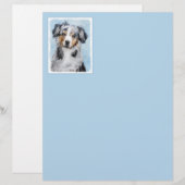 ミニチュア絵画アメリカン・シェパード – Dog Art (正面/裏面)