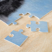 ミニチュア絵画アメリカン・シェパード – Dog Art ジグソーパズル (側面)