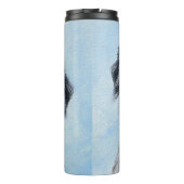 ミニチュア絵画アメリカン・シェパード – Dog Art タンブラー (裏面)