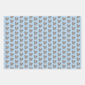 ミニチュア絵画アメリカン・シェパード – Dog Art ラッピングペーパーシート (正面)