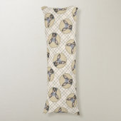 ミニチュア絵画ピンシャーの可愛いオリジナルドッグアート ボディピロー (正面縦)