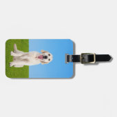 ミニチュア英語クリームゴールデンレトリバー | ラゲッジタグ (正面横)