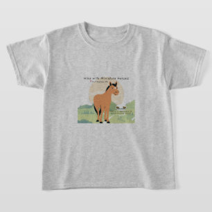 ミニチュア馬でハイキング（ポートマチルダPA） Tシャツ
