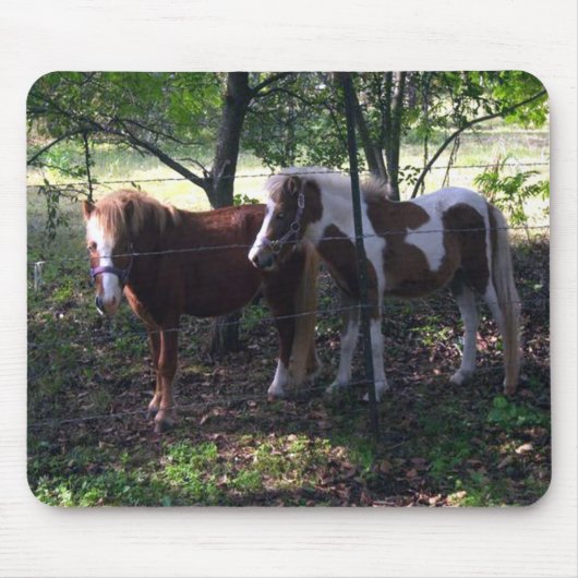 ミニチュア馬のマウスパッド マウスパッド (正面)