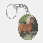 ミニチュア馬の地位 キーホルダー (正面左)