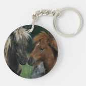 ミニチュア馬の接触 キーホルダー (裏面)