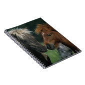 ミニチュア馬の接触 ノートブック (右側)