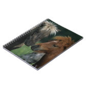 ミニチュア馬の接触 ノートブック (左側)