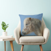 ミニチュア馬のHeadshot クッション (椅子)