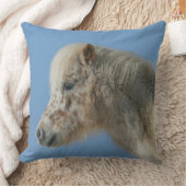 ミニチュア馬のHeadshot クッション (ブランケット)