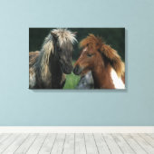 ミニチュア馬タッチ キャンバスプリント (インサイチュ (ウッドフロア))
