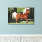 ミニチュア馬立ち キャンバスプリント (インサイチュ (ウッドフロア))