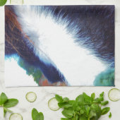 ミニチュア馬顔クローズアップ キッチンタオル (折り畳み)