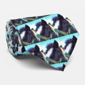 ミニチュア馬顔クローズアップ ネクタイ (ロール)