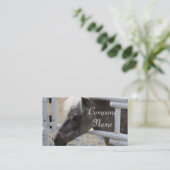 ミニチュア馬 名刺 (スタンド正面)