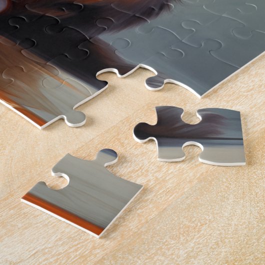 ミニチュア・アメリカン・シェパード ジグソーパズル (側面)