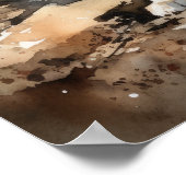 ミニチュア・アメリカン・シェパード・ドッグ・アート・プリント・ポスター ポスター (角)