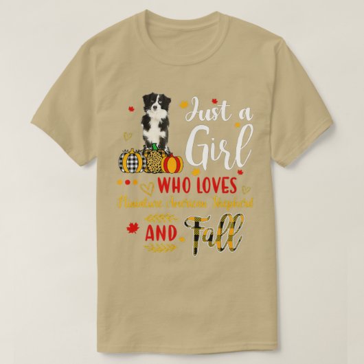 ミニチュア・アメリカン・ドッグ&ファルが大好きな女の子 Tシャツ (デザイン正面)