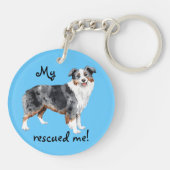 ミニチュア・アメリカ・シェパード キーホルダー (裏面)