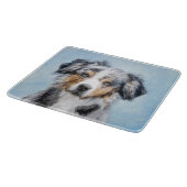 ミニチュア・ア絵画メリカ・シェパード カッティングボード (角)