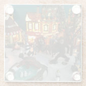 ミニチュア·クリスマス·ビレッジウィズ·ビッグフット ガラスコースター (裏面)