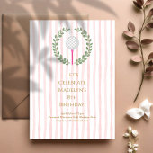 ミニチュア・ゴルフ・チャイルド・バースデーパーティー 招待状