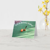 ミニチュア・ゴルフ・デイ カード (黄色い花)