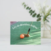 ミニチュア・ゴルフ・デイ ポストカード (スタンド正面)