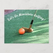 ミニチュア・ゴルフ・デイ ポストカード (正面)