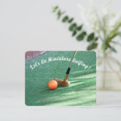 ミニチュア・ゴルフ・デイ 招待状 (スタンド正面)