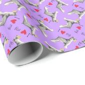 ミニチュア・シュナウザーが大好き ラッピングペーパー