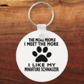 ミニチュア・シュナウザーが好き。 キーホルダー (正面)
