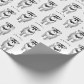 ミニチュア·シュナウザーと犬の名前 ラッピングペーパー (角)