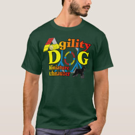 ミニチュア_シュナウザー_アジリティ Tシャツ