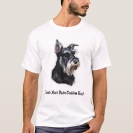 ミニチュア・シュナウザー オリジナルテキスト Tシャツ