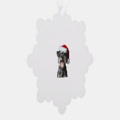 ミニチュア・シュナウザー・クリスマス オーナメントカード (右)