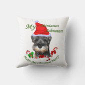 ミニチュア・シュナウザー・クリスマス クッション (裏面)