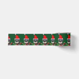 ミニチュア・シュナウザー・クリスマス グログランリボン