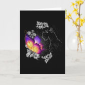 ミニチュア シュナウザー 犬 天国 犬 記念 カード (黄色い花)