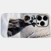 ミニチュア・シュナウザー Let It Snow クリスマス Case-Mate iPhoneケース (裏面 (横))