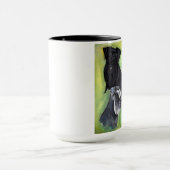 ミニチュア・シュナウツァーのコップの3色 マグカップ (中央)