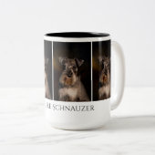 ミニチュア・シュナウツァーのマグ ツートーンマグカップ (正面右)
