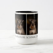 ミニチュア・シュナウツァーのマグ ツートーンマグカップ (中央)