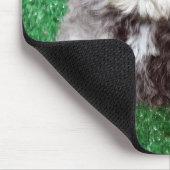 ミニチュア・シュナウツァーの子犬のマウスパッド マウスパッド (コーナー)